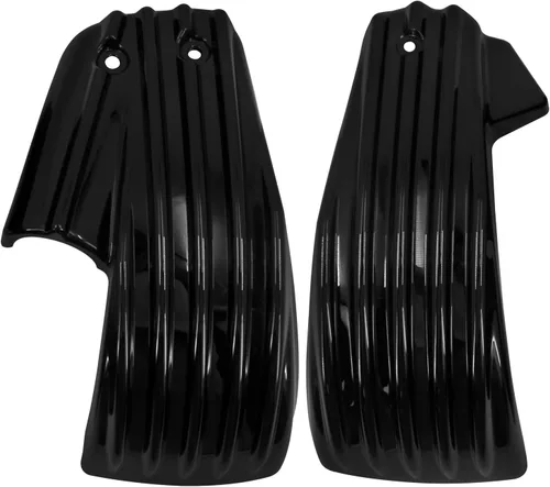 Vista 3 de Cubiertas de carenado lateral de batería izquierda y derecha para Harley M8 Softail Breakout Fat Boy FXBR FXBRS 2018-2023 Negro