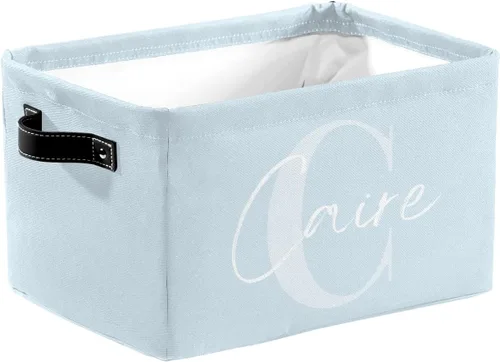 Vista 8 de Cesta de regalo personalizada con nombre, caja de juguetes de almacenamiento personalizada para niños, organizador de cubos de almacenamiento