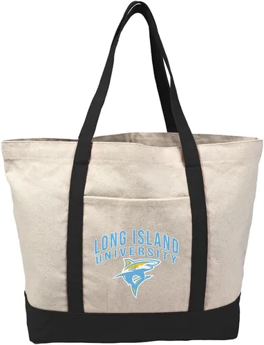Vista 325 de Campus Lab Bolsa de lona con logotipo primario colegiado con bolsillo externo, bolsa de hombro reutilizable para ir de compras, playa Águilas A&m