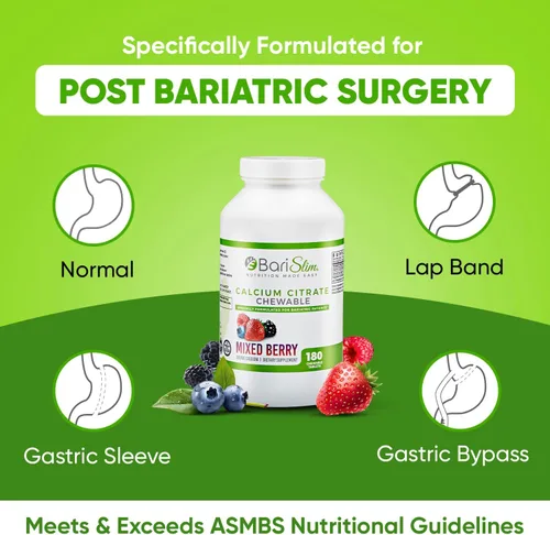 Vista 6 de BariSlim Tabletas multivitamínicas bariátricas masticables - Tabletas masticables especialmente formuladas para pacientes después de una cirugía
