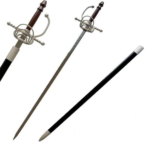 Vista 6 de Maelle's Triumph Blade with Scabbard - Laser-Cut Stainless Steel 117cm/46.06" Total Length Aluminum Handle Decorative Collection Piece Hoja
