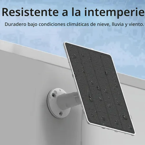 Vista 4 de Cargador de panel solar para Arlo Essential 2K para exteriores (2ª generación)/cámara Essential XL (2ª generación)/cámara Essential Spotlight, USB C