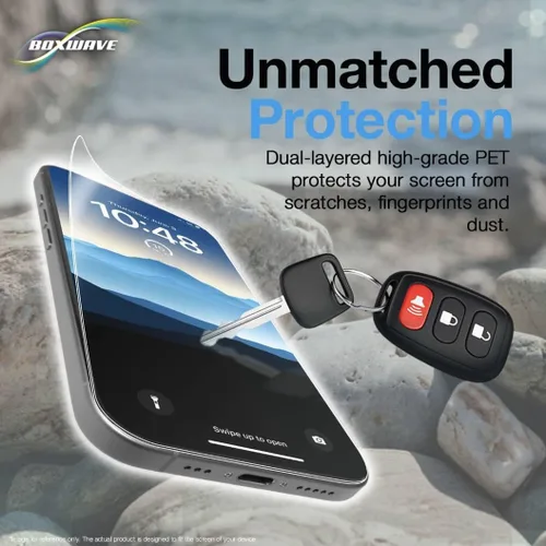 Vista 4 de BoxWave ClearTouch ImpactShield - Protector de pantalla compatible con Aventon BC 280 a todo color, 2