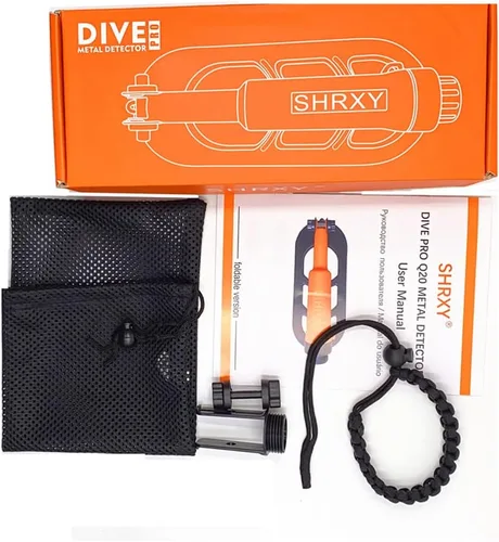 Vista 5 de Detector de metales impermeable Buceo Versión plegable Pulso Coil Pulse Scan Detección (negro)