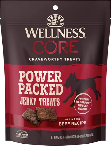 Vista 11 de Wellness CORE Healthy Joints Golosinas suaves para perros, naturales, sin granos, receta de carne, bolsa de 9 onzas
