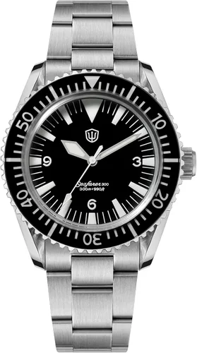 Vista 13 de watchdives WD1967Q Japón VH31 Reloj de buceo para hombre, con movimiento de cuarzo, 1.49 pulgadas, sombrero superior, burbuja, reloj de pulsera