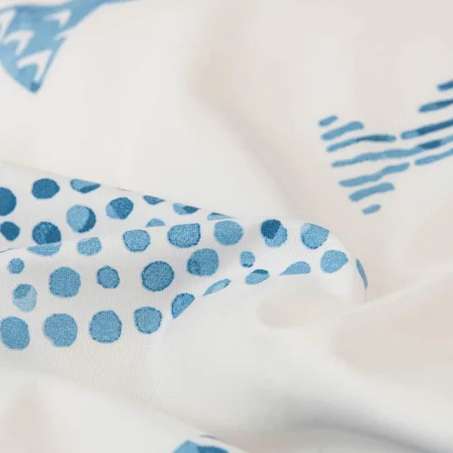 Vista 6 de Juego de funda de edredón de 2 piezas, cómoda funda de edredón con estampado de dibujos animados de peces para niños y niños, suave juego de ropa