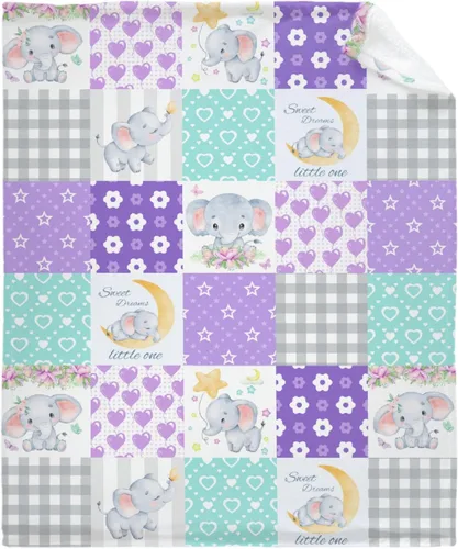 Vista 22 de Manta de elefante con globos, manta de franela súper suave y ligera para niños, adultos, adecuada para sofá, cama, campamento, viajes, todas