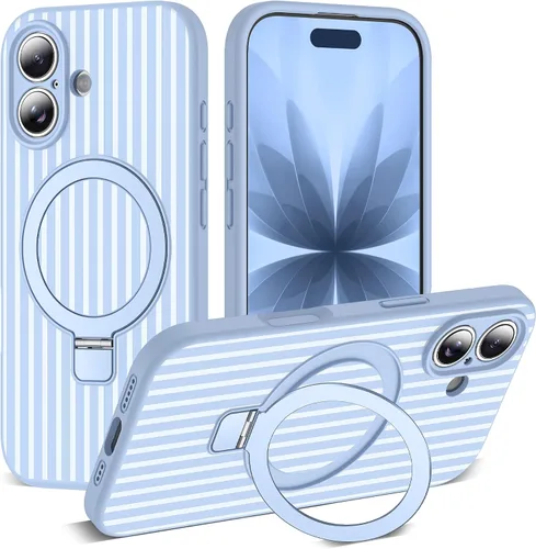 Vista 53 de SKYLMW Funda diseñada para iPhone 11 con soporte magnético invisible Compatible con Mag-Safe, a prueba de caídas de grado militar, a prueba