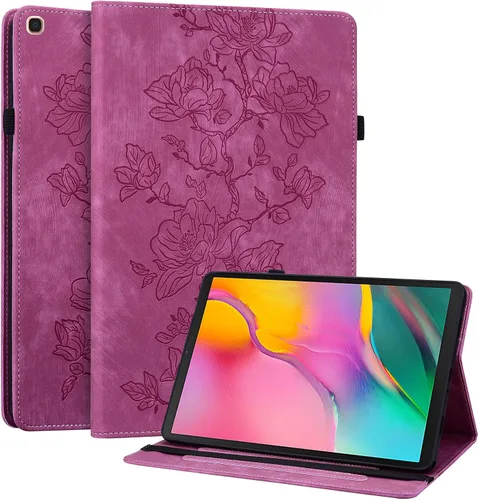 Vista 29 de Funda para Samsung Galaxy Tab S5e 10.5 2019 Modelo SM-T720/T725/T727, funda delgada de piel sintética con soporte multiángulo y soporte