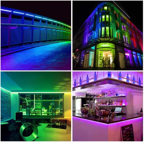 Vista 8 de BTF-LIGHTING WS2811 Tira LED direccionable Ultra brillante 5050 SMD RGB 60LED/m 20Pixels/m Píxeles Multicolor Luz Total 300LED 100Pixeles 16.4ft