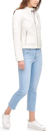 Vista 4 de Levi's Women's Faux Leather Motocross Racer Jacket (Standard and Plus)