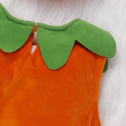 Vista 12 de oneflow Disfraz de calabaza de Halloween para bebé recién nacido, con capucha, mono con capucha