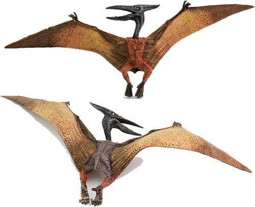 Vista 5 de Gemini&Genius 3 piezas de figuras de acción de pterodáctilo, dinosaurio volador realista, Pteranodon, juguetes de dinosaurio de pterosaurio