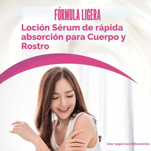 Vista 7 de Gold Bond Loción de suero de colágeno para cuerpo y cara, hidratante ligera con complejo de péptidos de colágeno, aceites de jojoba y semillas