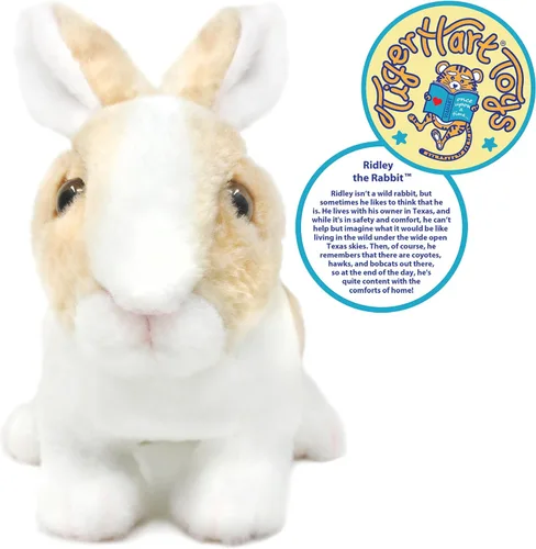 Vista 4 de TigerHart Ridley The Rabbit - Conejito de peluche realista de 11 pulgadas