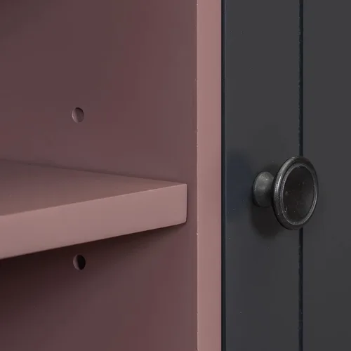 Vista 6 de YardGo Soporte flotante de TV para televisores de hasta 65 pulgadas, armario de TV montado en la pared con 2 puertas magnéticas y 2 estantes