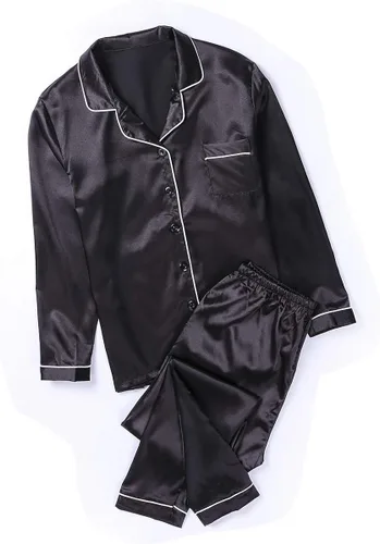 Vista 2 de Nituyy - Pijama de seda para mujer de satén