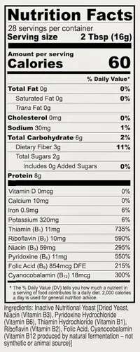 Vista 3 de Anthony's Hojuelas de levadura nutricional Premium, 1 libra, fortificadas, sin gluten, sin GMO, veganas