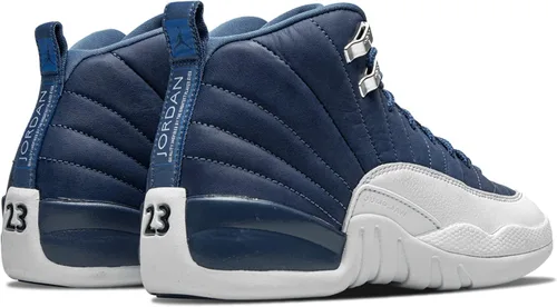 Vista 3 de Jordan Zapatos Para Niños Nike Air 12 Retro Stone Azul DB5595-404