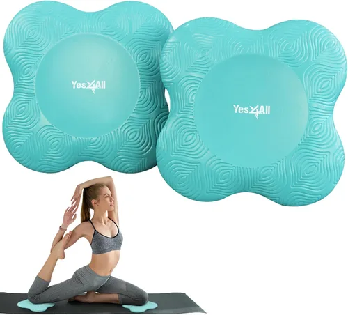 Vista 8 de Yes4All Yoga Knee Pads Pair, Thick Yoga Kneeling Pad for Pilates Exercise, Cushion Gear for Knees & Elbow with 13/16" Thickness