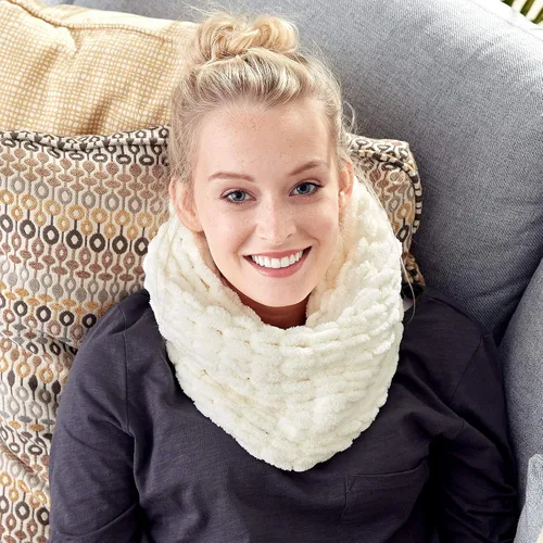 Vista 5 de Bernat Alize Blanket-EZ - Ovillo de lana, color crema