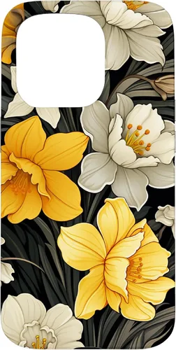 Vista 14 de Daffodil Flower Pattern Modern Floral Case for iPhone 17