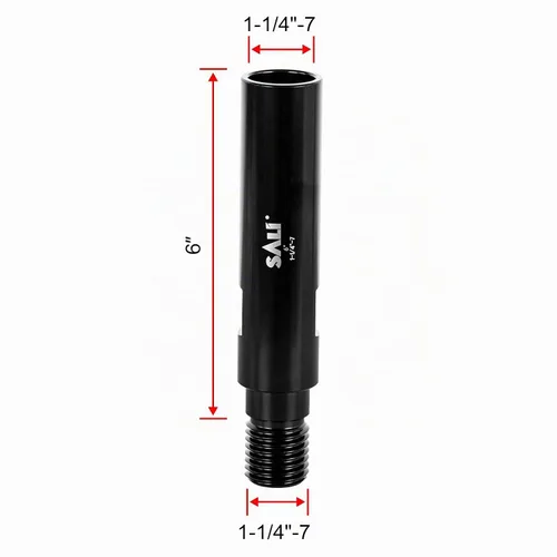 Vista 2 de SALI Adaptador de extensión de 6 pulgadas para brocas de núcleo, varilla de extensión con adaptador de broca de rosca de 1-1/4 "-7 para taladro