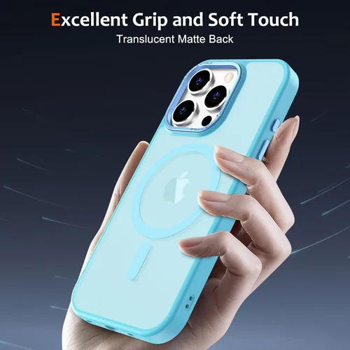 Vista 67 de Anuck - Funda magnética para iPhone 11 compatible con MagSafe, carcasa trasera mate translúcida dura, borde de TPU, delgada, resistente a impactos
