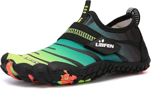Vista 2 de UBFEN - Zapatos para el agua para niños y niñas, acuáticos y livianos, de secado rápido para ir a la playa, practicar deportes y natación, es como