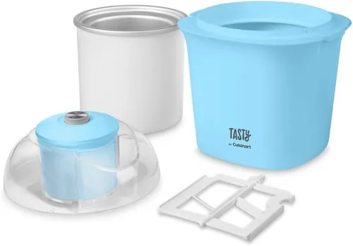 Vista 2 de Tasty by Cuisinart ICM100TBL Máquina para hacer helados, 8.71 pulgadas de largo x 8.71 pulgadas de ancho x 10.49 pulgadas de alto, azul