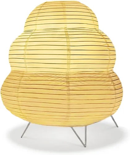 Vista 13 de YY YEARCHY Lámpara de mesa de papel globo con pilas de 7.8 pulgadas