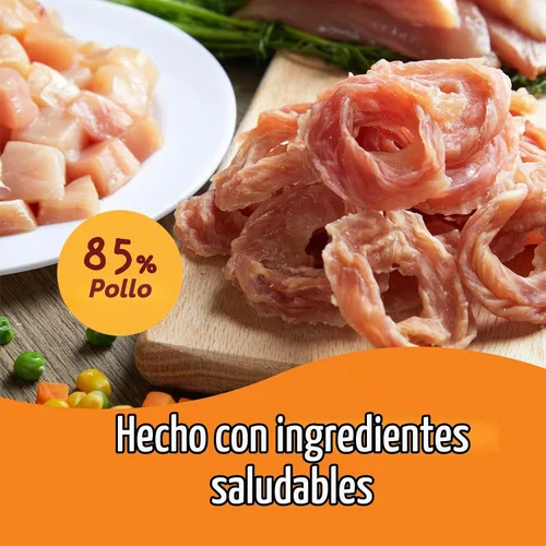 Vista 3 de Jungle Calling - Anillos de pollo con glucosamina, soporte para cadera y articulaciones