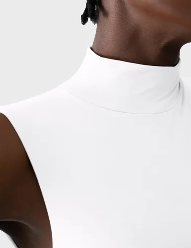 Vista 5 de PUMIEY Body sin mangas con cuello alto falso para mujer, colección Sharp