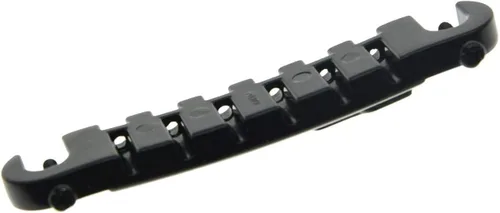 Vista 3 de Cordal de puente envolvente de guitarra eléctrica negra para Les Paul LP Junior Negro