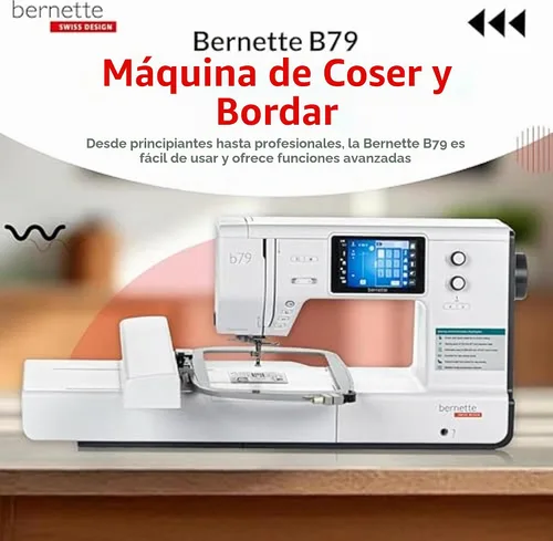 Vista 3 de Bernette Paquete de máquina de coser y bordar B79 con paquete de software avanzado