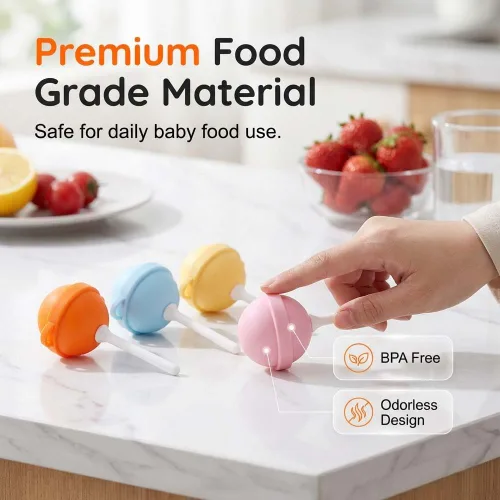 Vista 4 de Moldes de silicona para hacer helados, molde divertido para paletas de paletas 2026, colorido fabricante de paletas para fiestas de verano, molde