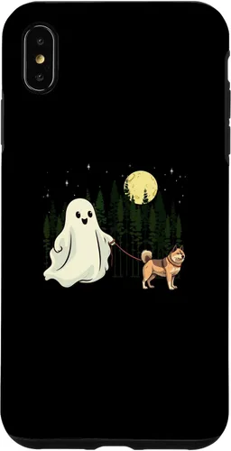 Vista 11 de iPhone 16 Akita Walking Ghost Halloween Funny Kids Costume Case