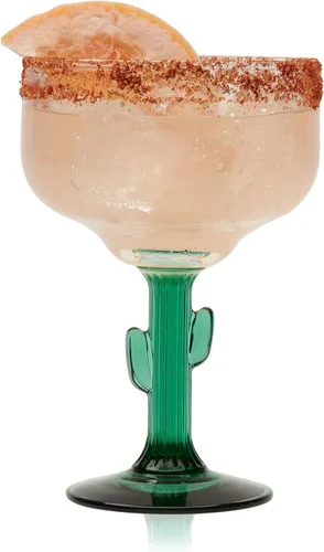 Vista 7 de Libbey Blue Ribbon - Juego de 6 vasos de Margarita sin tallo, de inspiración artesanal, elegantes vasos de margarita, cristalería mexicana ligera