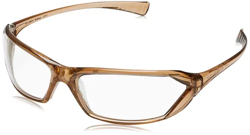 Vista 4 de Gateway Safety 23CL5M Metro Gafas de Seguridad Ultra-Elegantes para los Ojos, Lente Espejo Bronce, Marco Caramelo