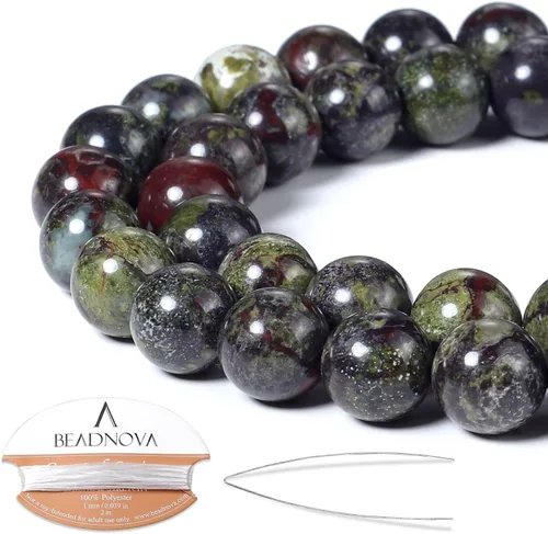 Vista 16 de Cuentas Beadnova redondas de ónix negro de 4 mm, sueltas, para hacer joyas (90-92 piezas)
