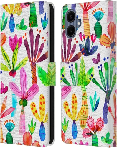 Vista 203 de Head Case Designs Officially Licensed Ninola Brushstrokes Black Summer Patterns Leather Wallet Case Compatible with Samsung Galaxy A07 4G