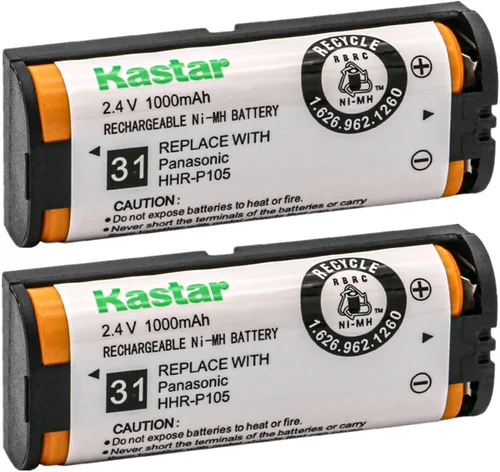 Vista 5 de Kastar Paquete de 1 batería de repuesto para Panasonic KX-TGA571S KXTGA571S KX-TGA572 KXTGA572 KX-TGA573S KXTGA573S KX-TGA670 KXTGA670 KX-TGA670B
