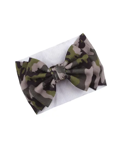 Vista 3 de BBTDIN Diadema de turbante de camuflaje para bebés y niñas BBG81 (A1-turbante)