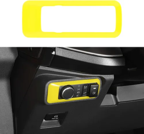 Vista 10 de RAZPOY Cubierta de botón del interruptor de faros para accesorios Ford Bronco 2021-2025 Azul