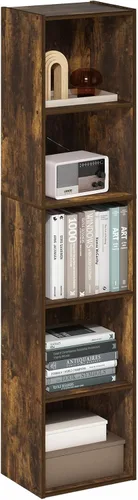 Vista 46 de Furinno PASIR - Estantería de libros de 2 niveles, estantería moderna de 9 x 12 x 21, estanterías abiertas para sala de estar, dormitorio, oficina