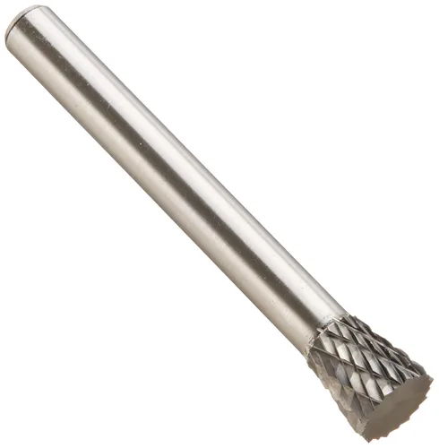 Vista 87 de Drill America SA-1 Rebaba de carburo/lima giratoria cilíndrica de doble corte para amoladora de troquel de 1/4" de diámetro x 5/8" de longitud