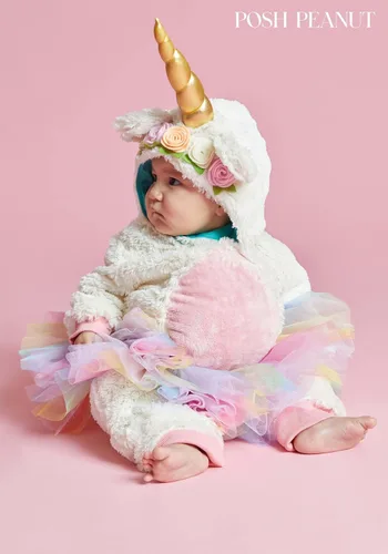 Vista 4 de Posh Peanut Eleanor - Disfraz de unicornio para bebés