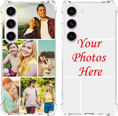 Vista 11 de Funda de teléfono personalizada para Galaxy S23, funda para múltiples fotos con parachoques de TPU ultra delgada, collage personalizado de múltiples