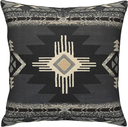 Vista 13 de IVSYCOF Fundas de almohada decorativas estilo sudoeste azteca para nativos americanos, funda de cojín cuadrado para sofá de casa, funda de cojín